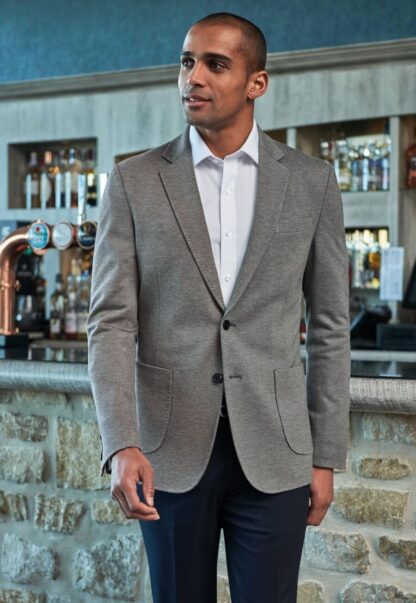 8026 Men's Rory Jersey Slim Fit Jacket - Image 5