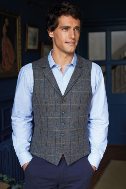 memphis-waistcoat-charcoal-brown-check