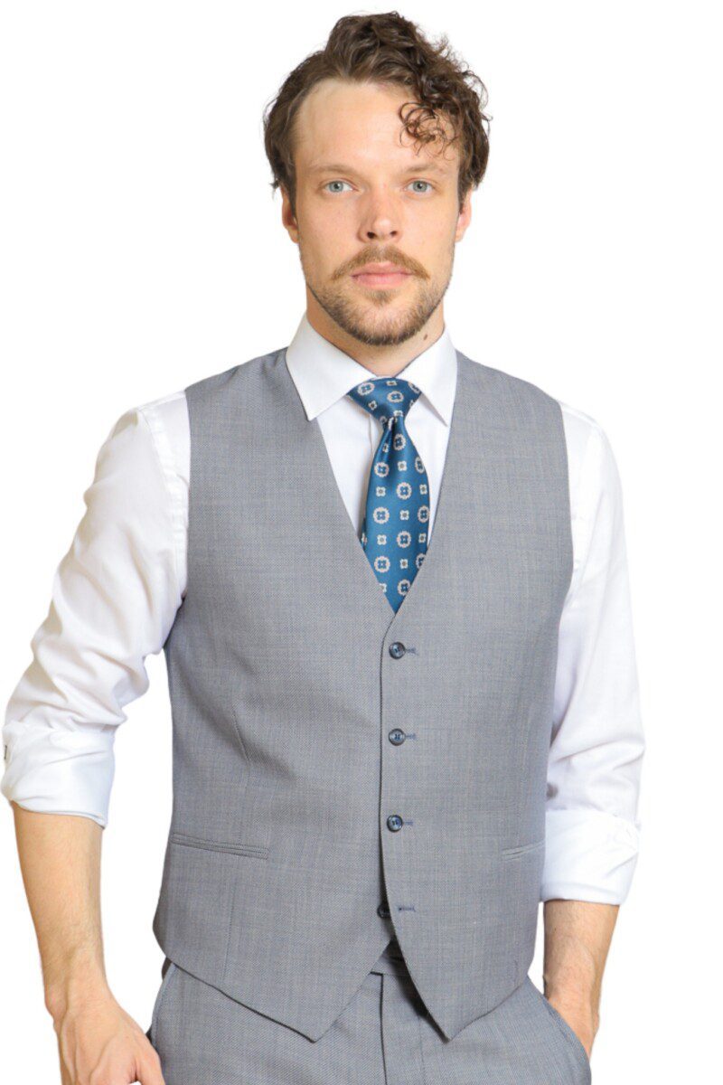 124 Bormio Blue Waistcoat