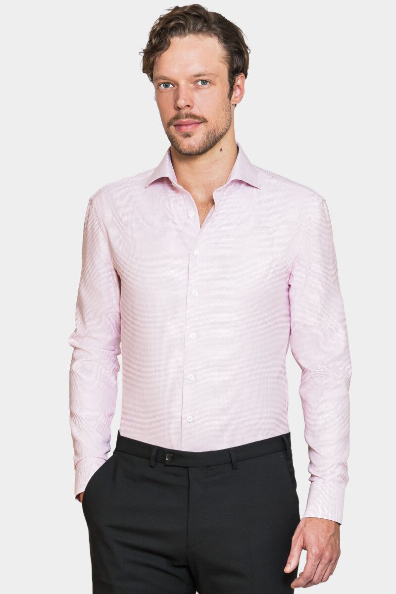 Fokus Pink Structured Shirt