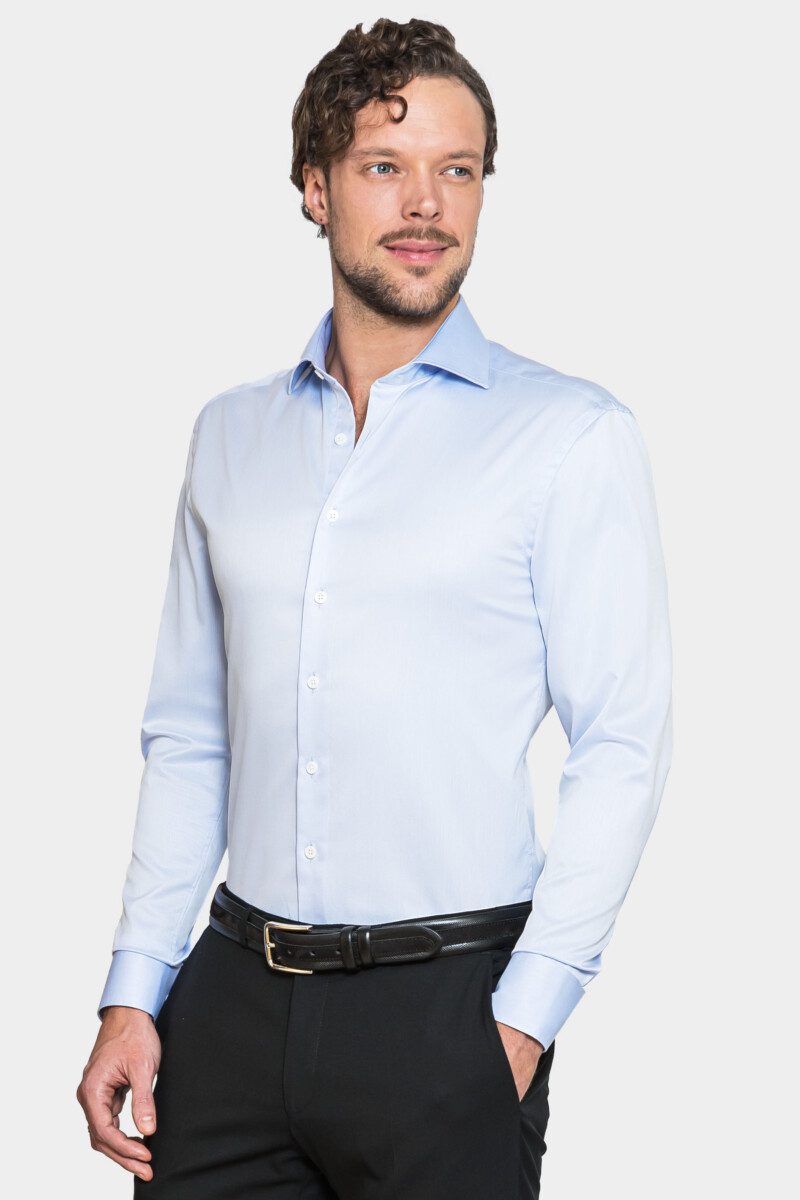 Stockholm Blue Non-Iron Shirt