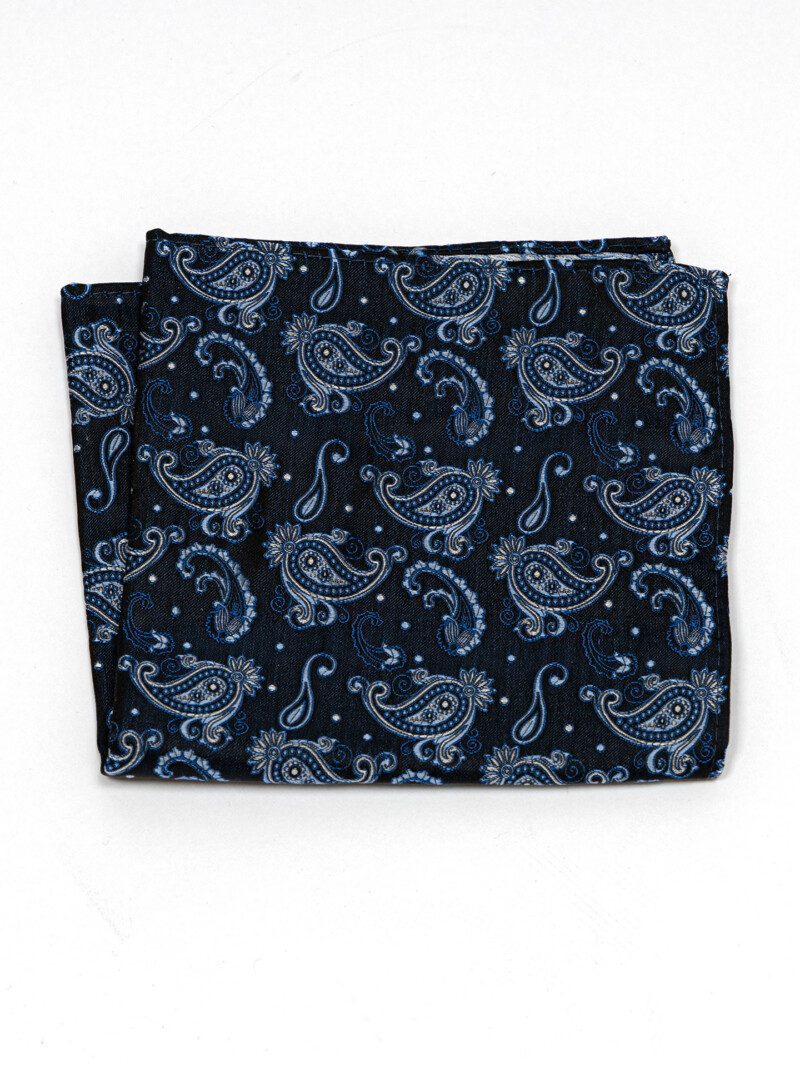 Tumesinine Neerumustriga Siidrätik