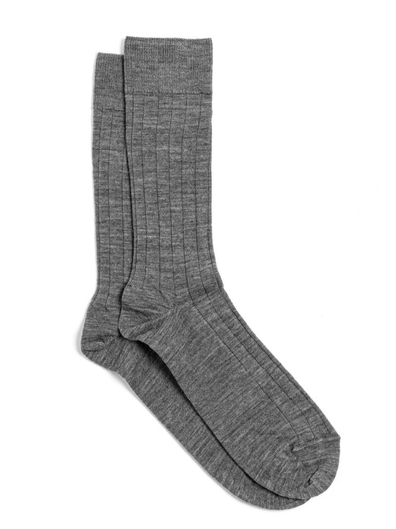 Grade Grey Merino Wool Socks