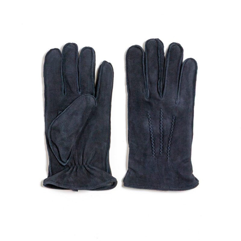 Navy Goatskin Gloves