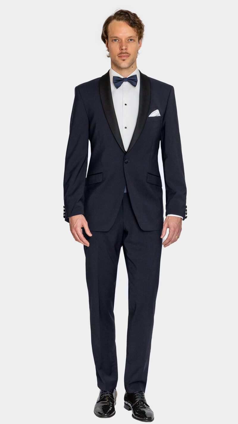 Navy Shawl Lapel Tuxedo