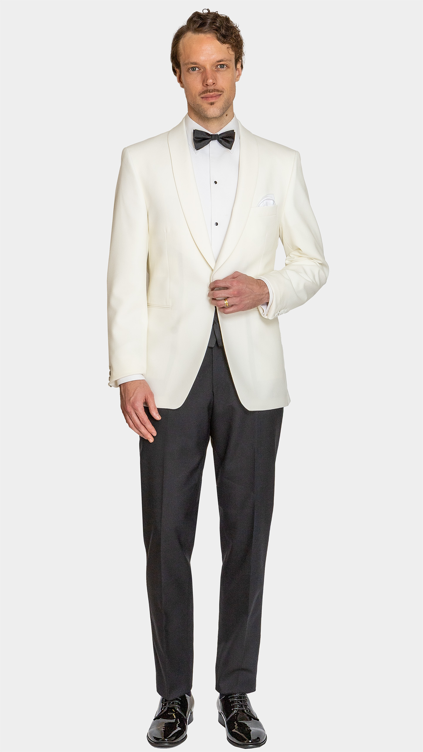 White Shawl Lapel Tuxedo