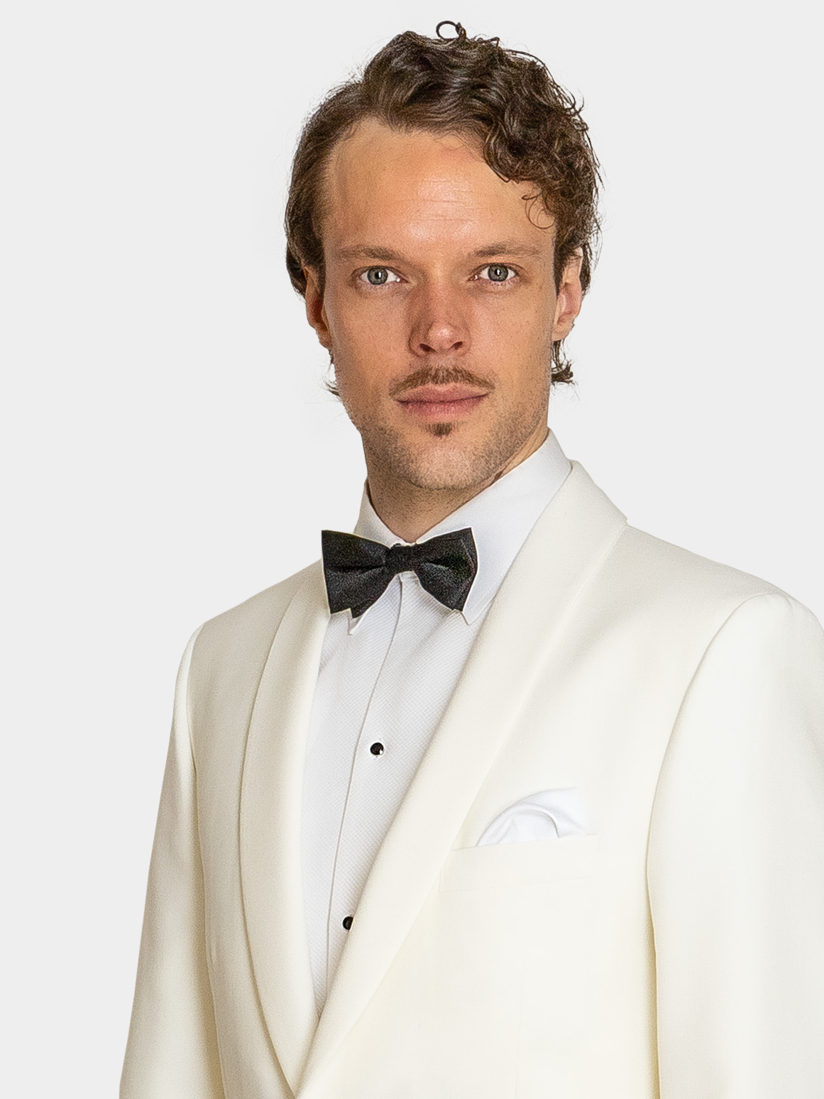 White Shawl Lapel Tuxedo - Image 2