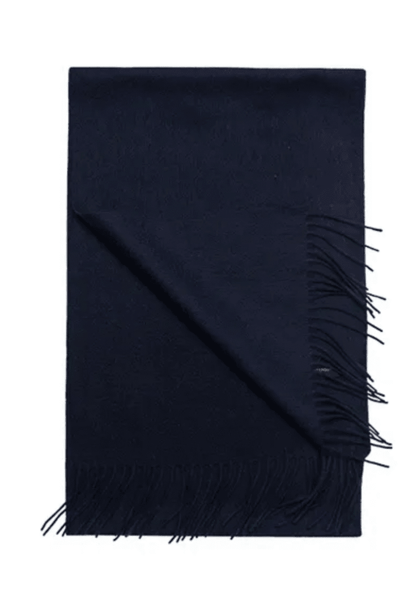 Navy Wool Scarf