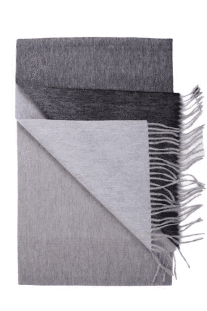 Grey Shaded Wool Scarf