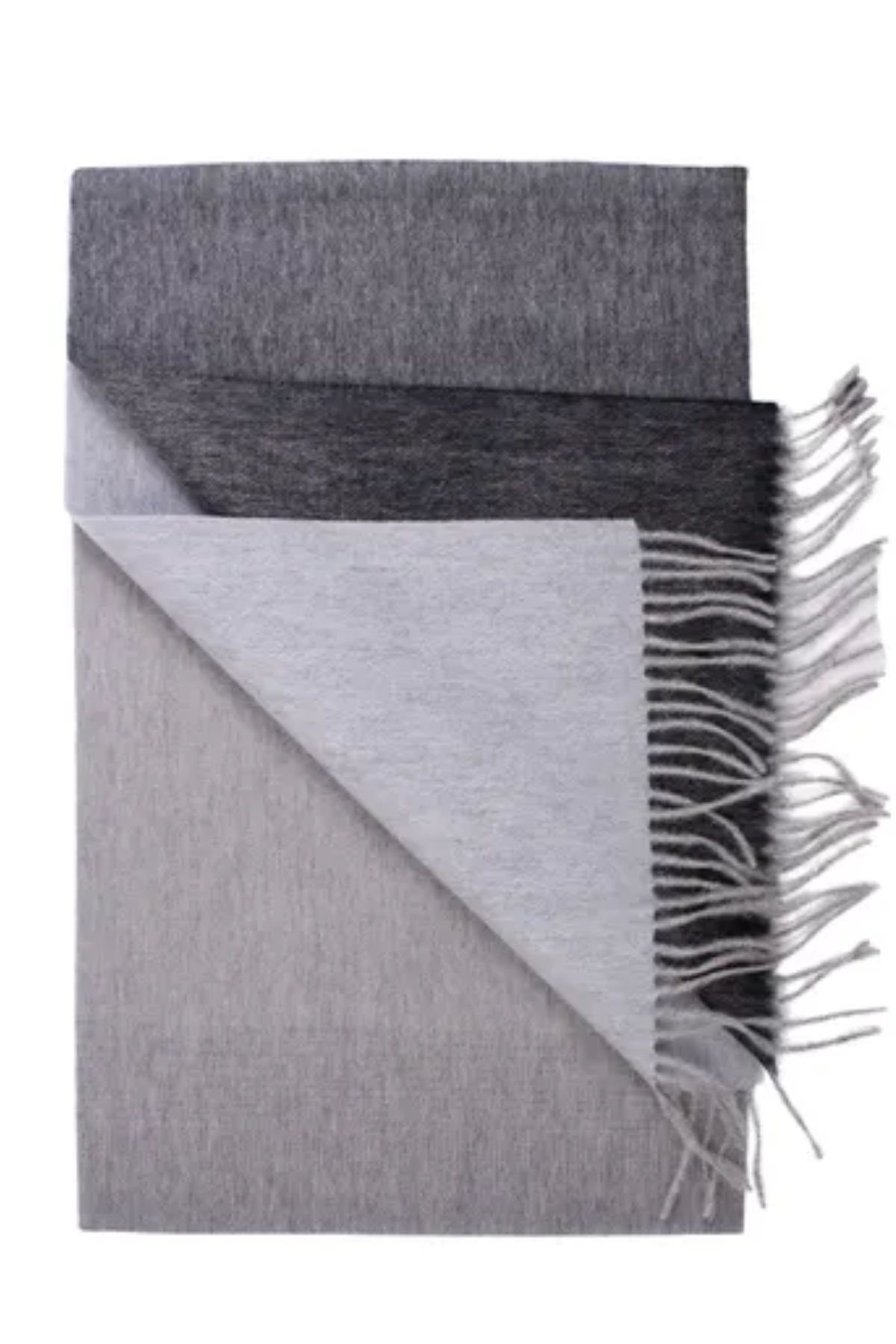 Grey Shaded Wool Scarf