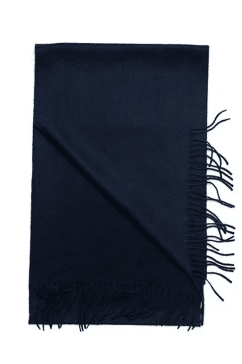 Navy Cashmere Scarf