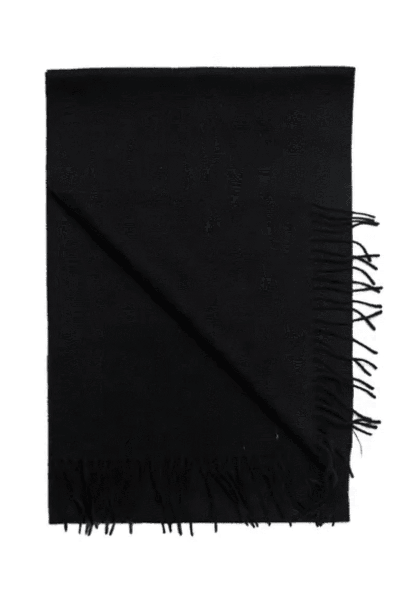 Black Wool Scarf