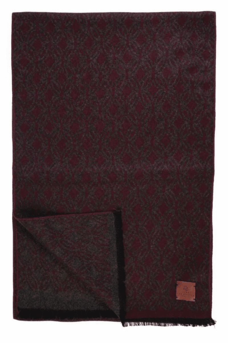 Bordeaux Double Faced Scarf