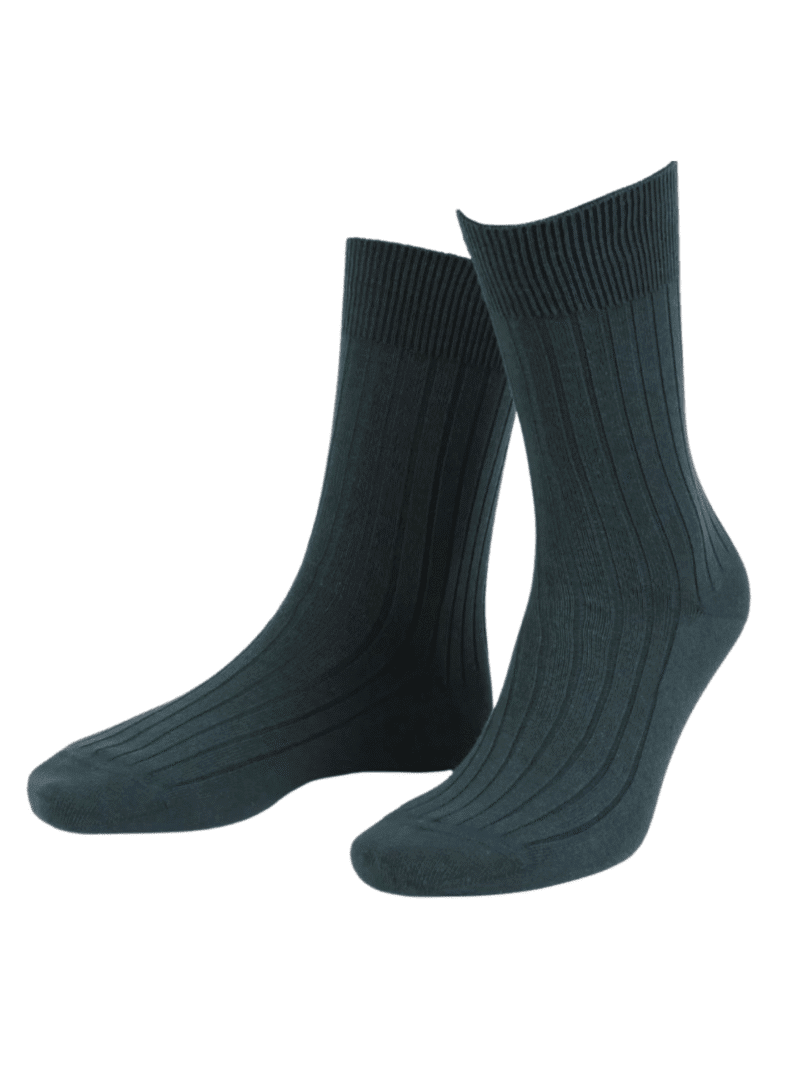 True Bottle Green Rib Socks