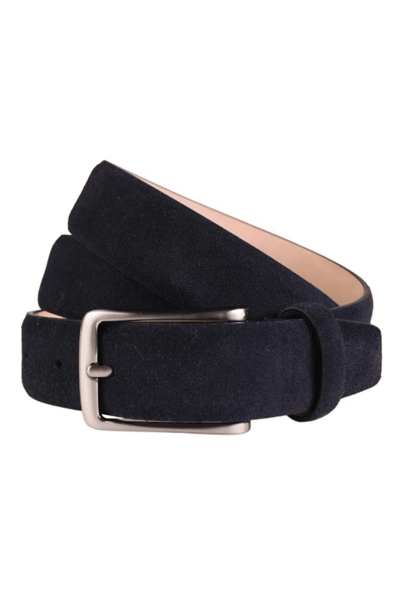 Navy Suede Belt
