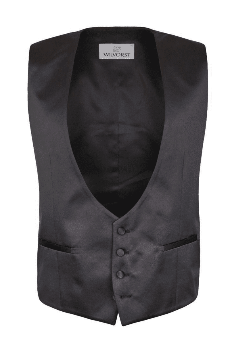 Black Tuxedo Waistcoat
