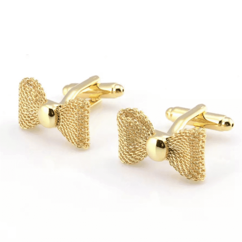 Gold Bow Tie Cufflinks