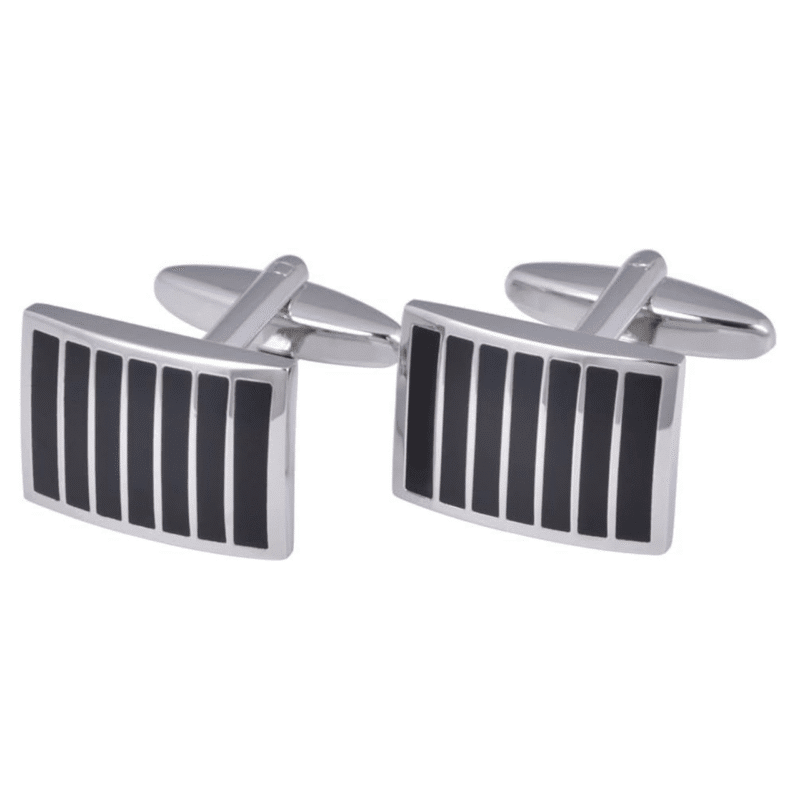 Black Stripe Cufflinks