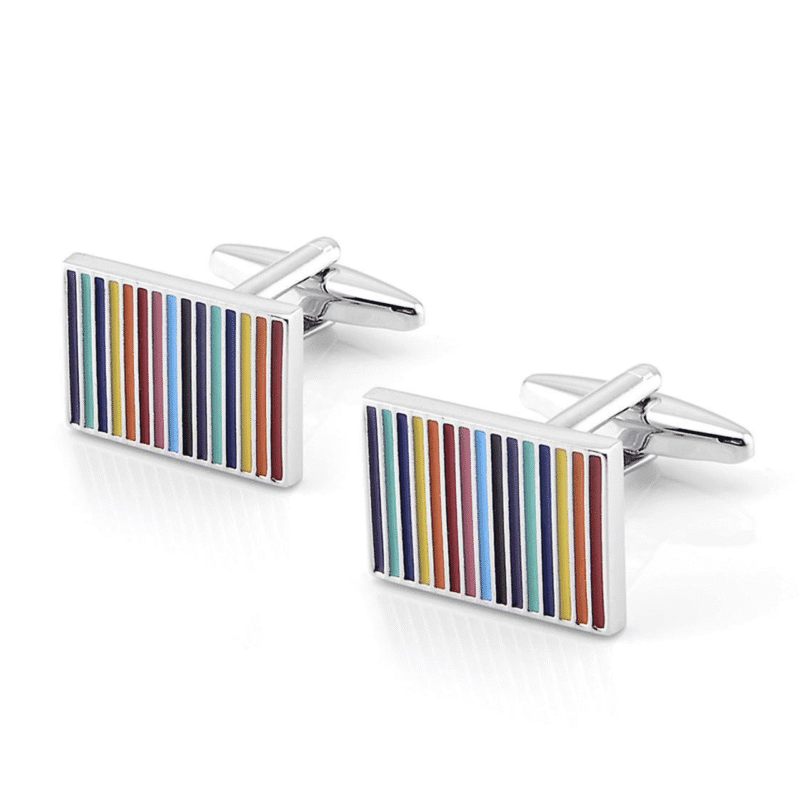 Colour Stripe Cufflinks