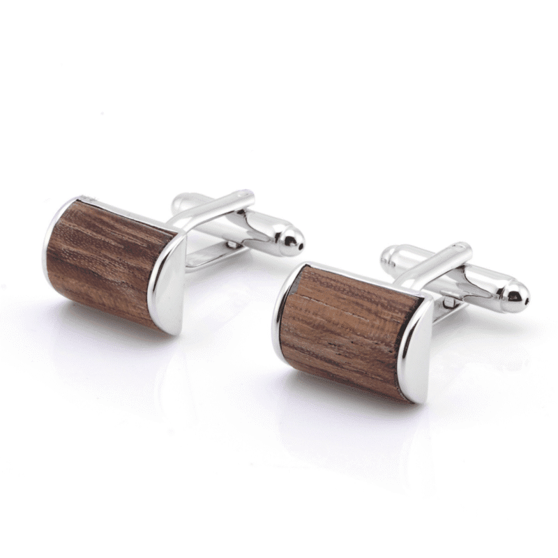 Brown Cylinder Cufflinks
