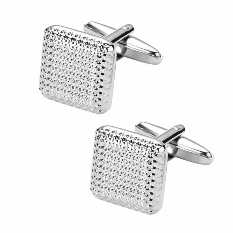 Structured Square Cufflinks