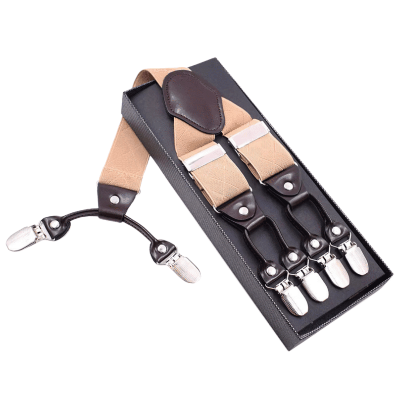 Beige Suspenders