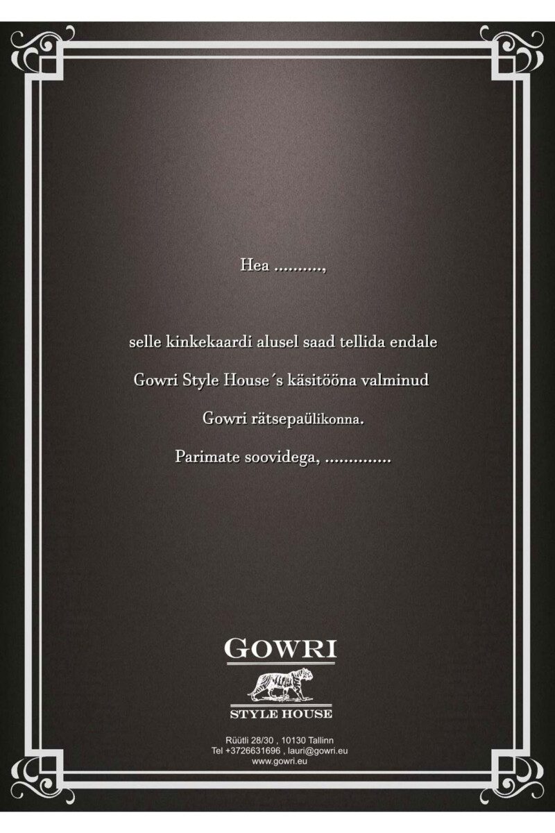 Bespoke Suit Gift Certificate