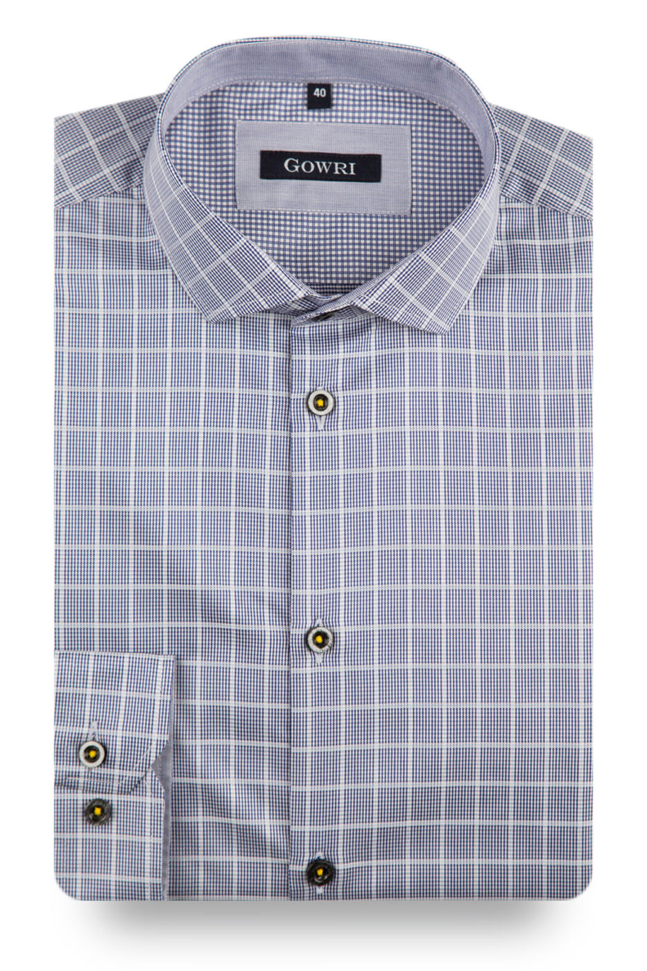 Deauville Silver Checked Shirt