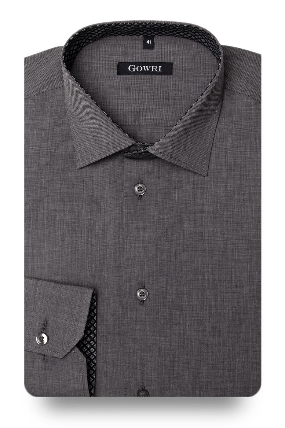 Fil-a-fil Grey Shirt