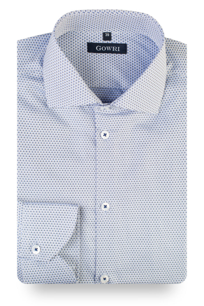 Fokus Grey Patterned Shirt (1)