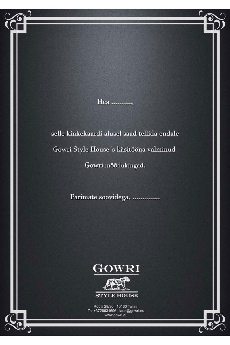 Made-to-measure Shoes Gift Certificate