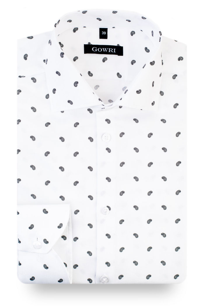 Magnus White Patterned Shirt (1)