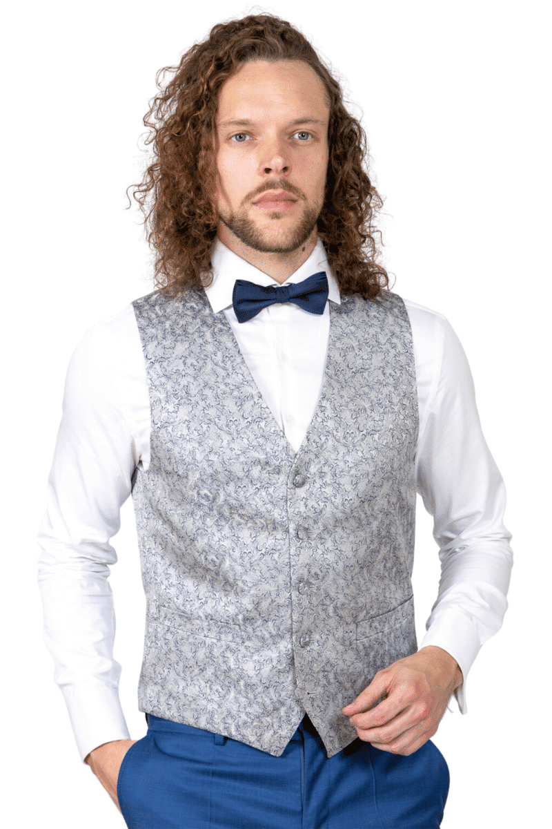 Blue Ornament Waistcoat